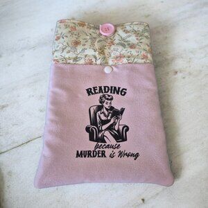Handcrafted Book & Kindle Sleeve | Protective Pouch with Sewn Button Closure Kee